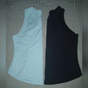 Bulk Danskin Women's Muscle Tees - Black and Light Turqoius Sz XL